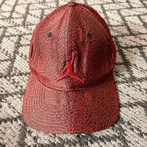 Jump Red and Black Graphic Cap